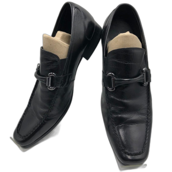 Kenneth Cole Victory at Lastle Men's Black Leather Slip On Dress Shoes 11.5M - Picture 8 of 13